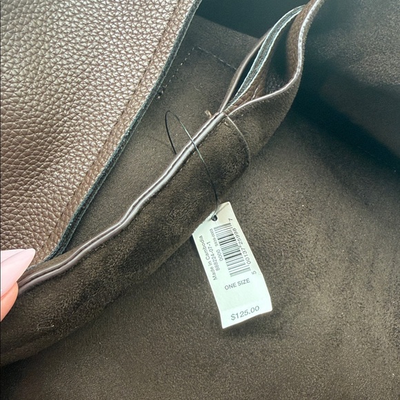 Banana Republic Brown Suede Tote Bag NWT - Picture 3 of 5